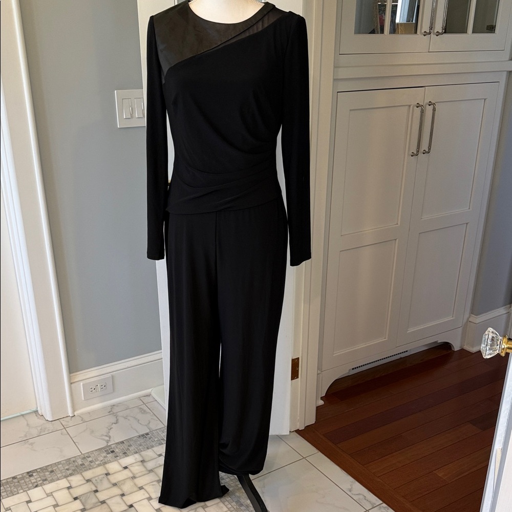 Ralph Lauren Black Long Sleeve Jumpsuit